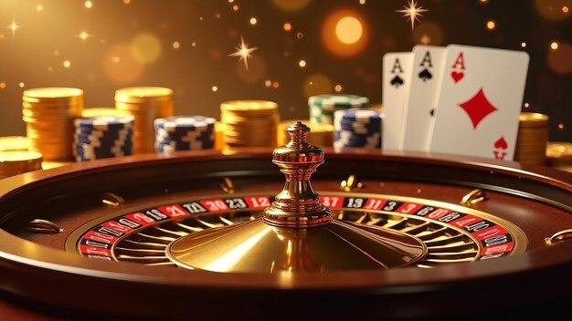 Live casino dealer and multi-camera broadcast setup